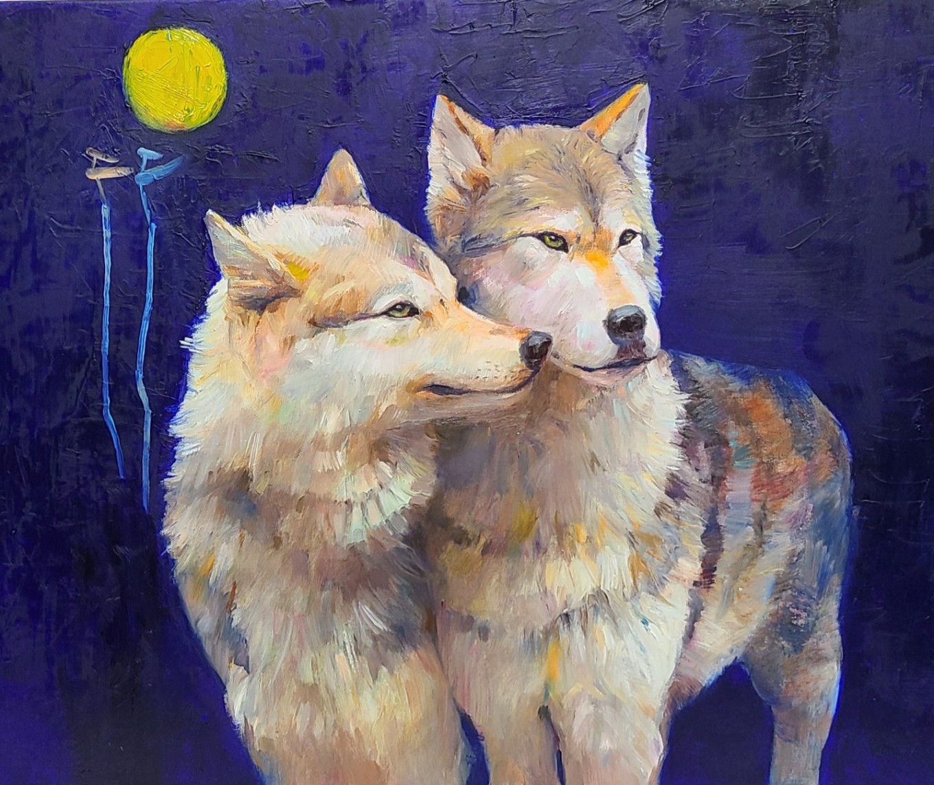 늑대의 사랑 The Love of Wolves | 65.5 X 52.5 | oil on canvas