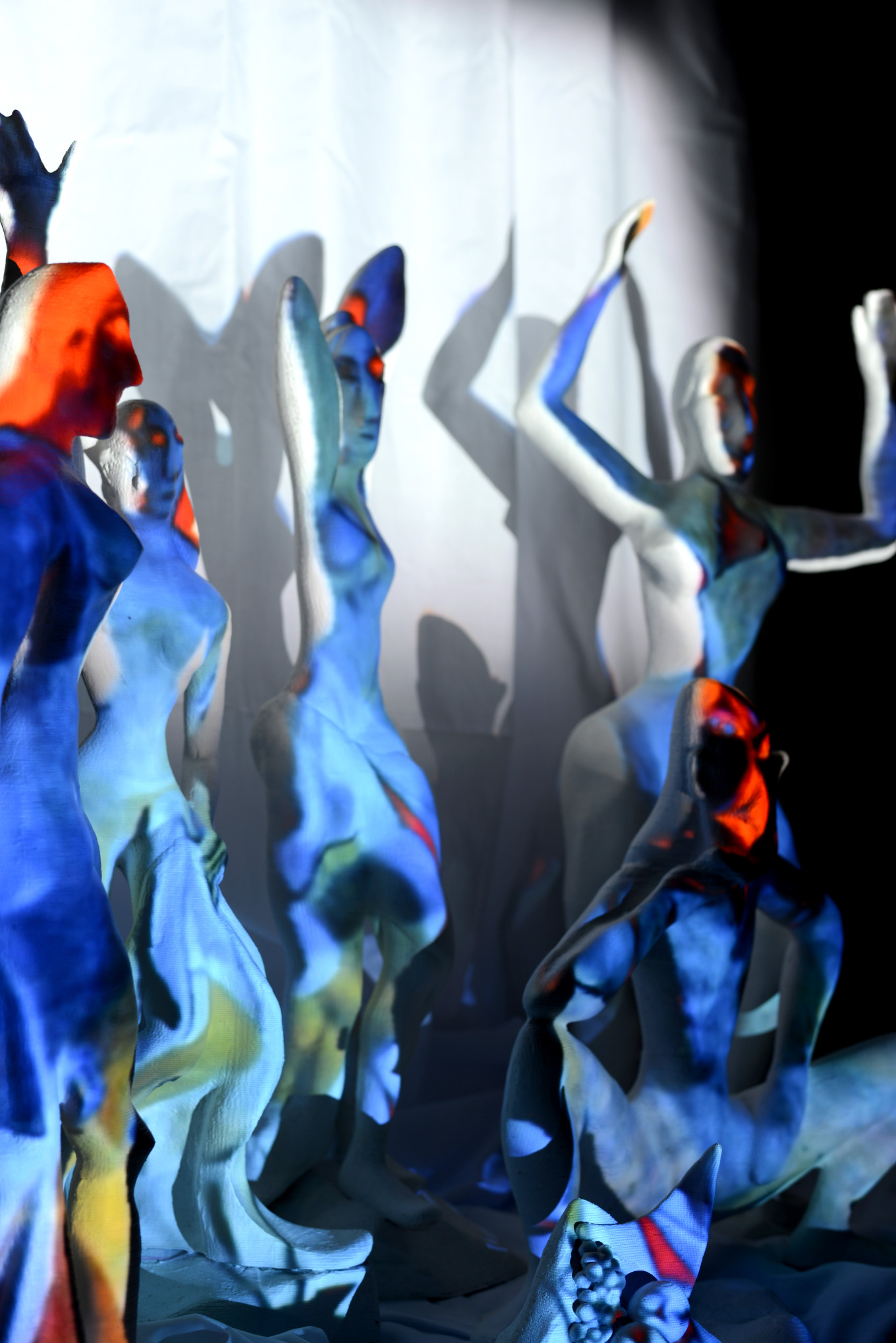 3D_아비뇽의 처녀들 / Projection mapping, 3D print / 120x70x110cm / 2015
