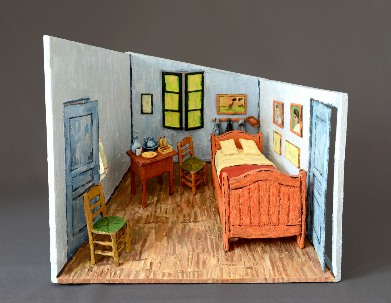 3D_고흐의 방 / 3D print, Acrylic color / 47x32x40cm / 2015