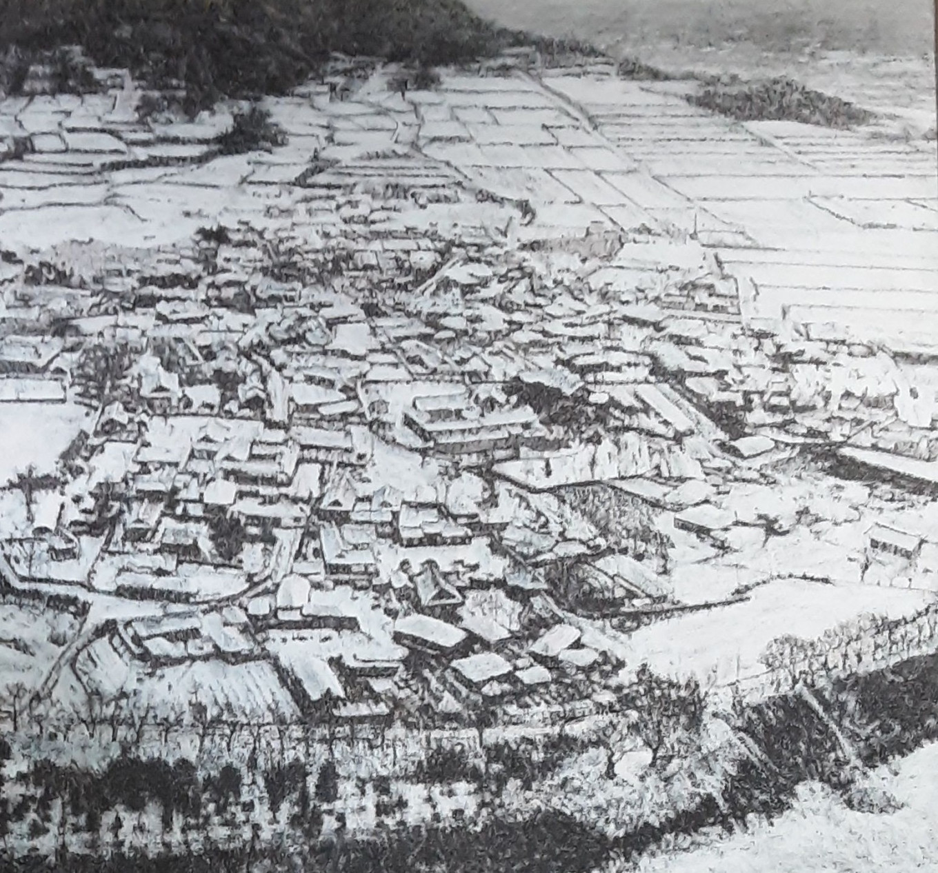 서설, 지난겨울 하회마을에 가득내린 눈