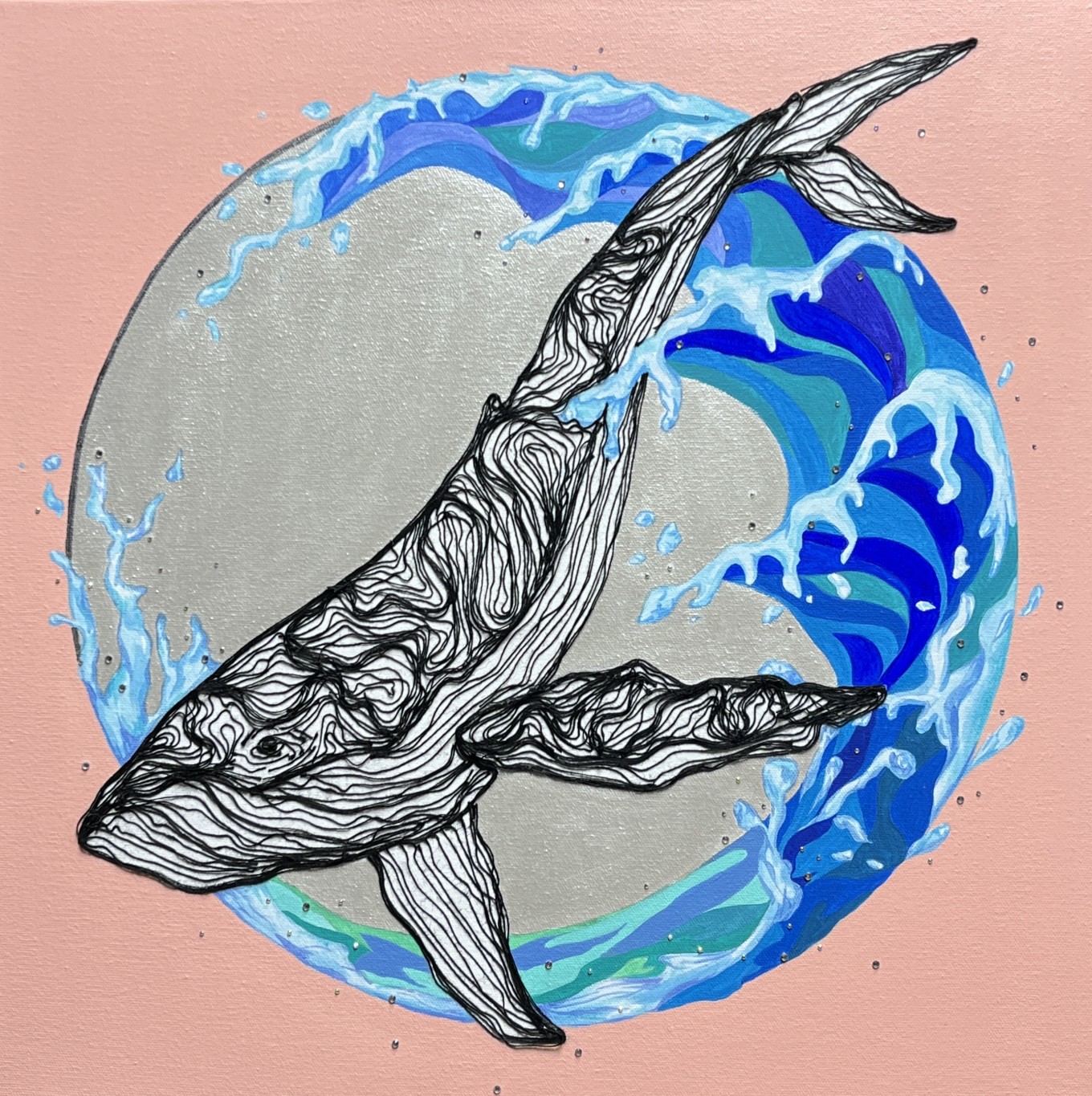 mixed media, 80x76cm   2024