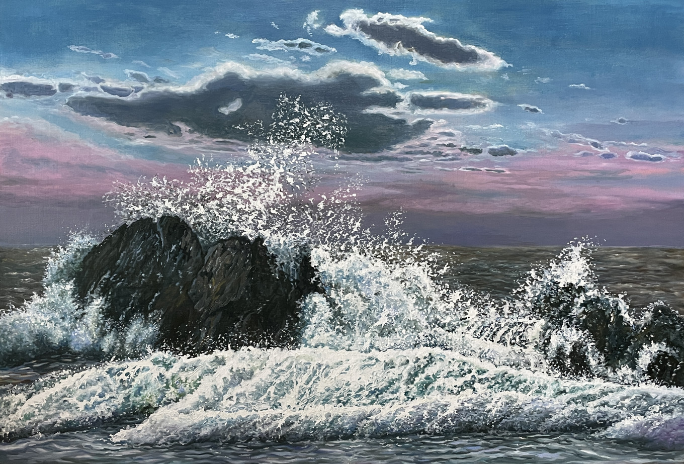 파도 116.8×80.3cm oil on canvas 2021