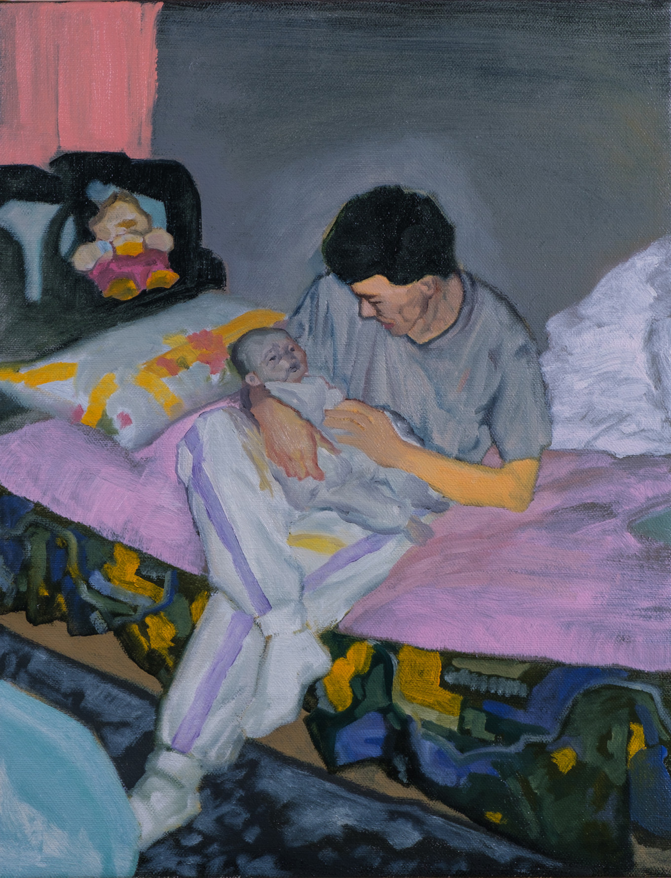 아빠의 품_oil on canvas_40.9×31.8cm_2025