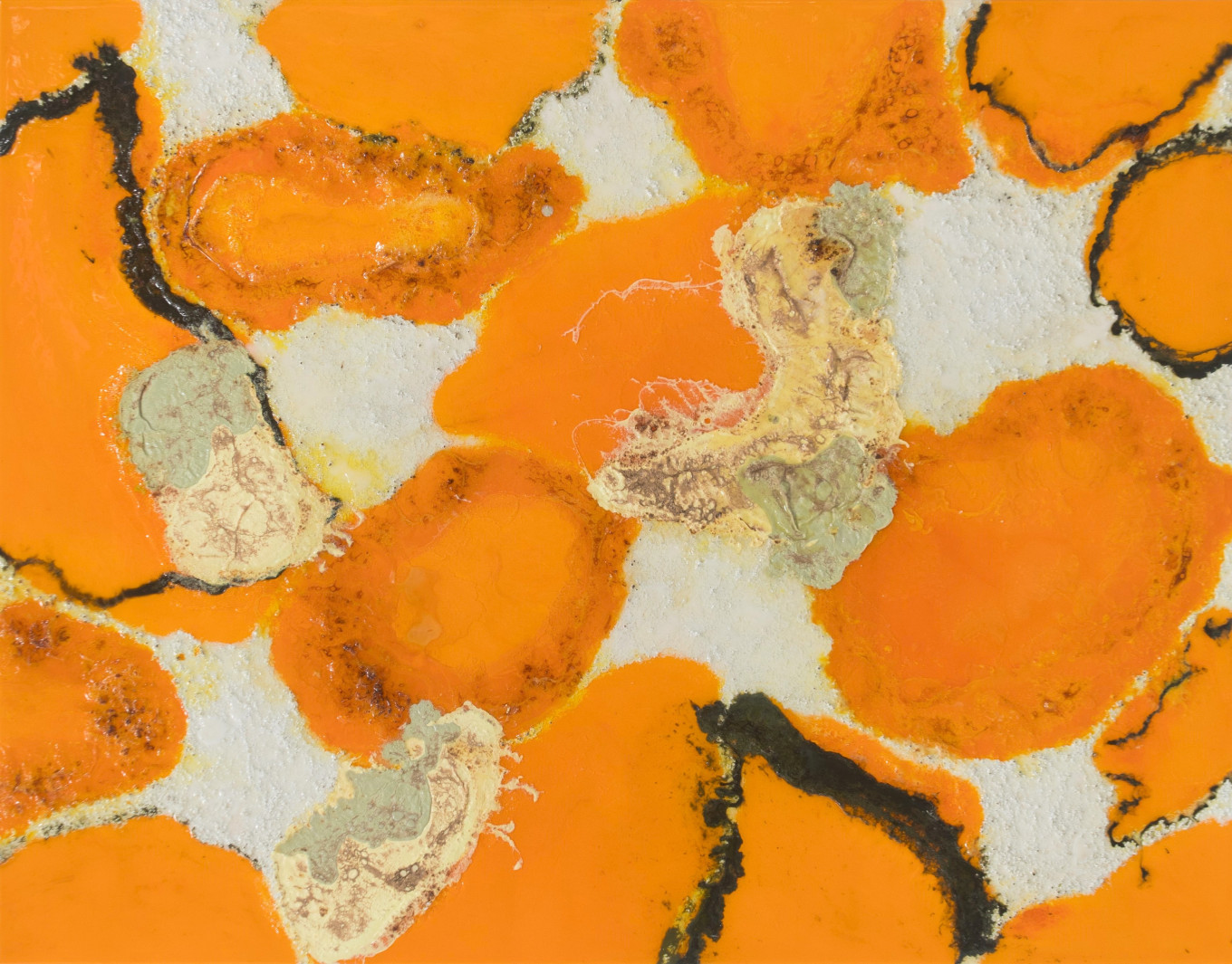 Untitled, 2020, Resin and acrylic on wood, 100 x 38 cm
