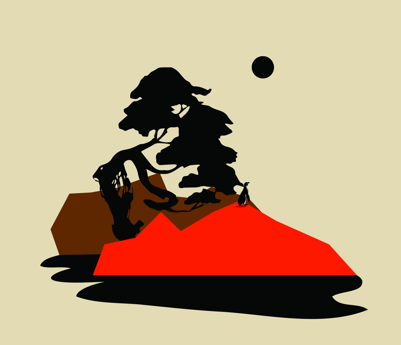 Red Island, 캔버스에 아크릴릭, 53x45.5cm, 2024